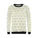 Cute cartoon frog baby pattern Women's Crew Neck Sweatshirt