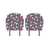 dragon fruits dark blue background Car Headrest Cover