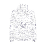 Math Pattern Print Design 03 Men's Padded Hooded Jacket