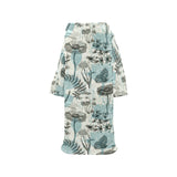 Dragonfly Butterfly Plants insect flower vintage s Blanket Robe with Sleeves