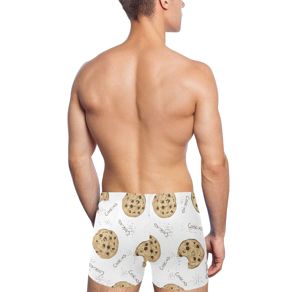 Sketch style cookie pattern Men's Swimming Trunks