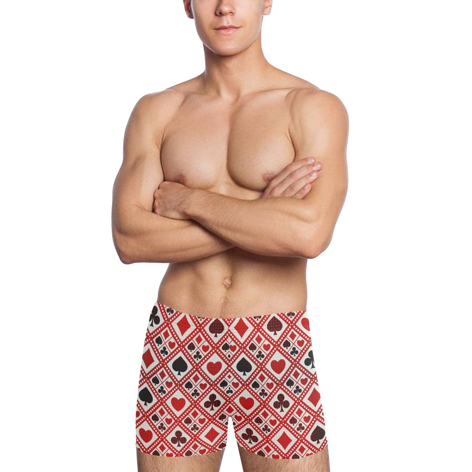 Casino Cards Suits Pattern Print Design 03 Men's Swimming Trunks