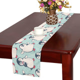 Cute Penguin pattern Table Runner