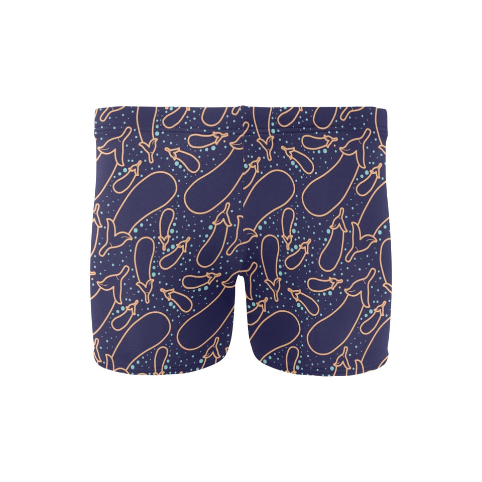 Eggplant Pattern Print Design 04 Men's Swimming Trunks