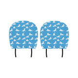 Cute sea lion seal pattern background Car Headrest Cover