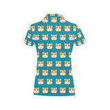 Guinea Pig Pattern Print Design 03 Women's All Over Print Polo Shirt