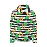 Horseshoes Pattern Print Design 01 Men's Padded Hooded Jacket