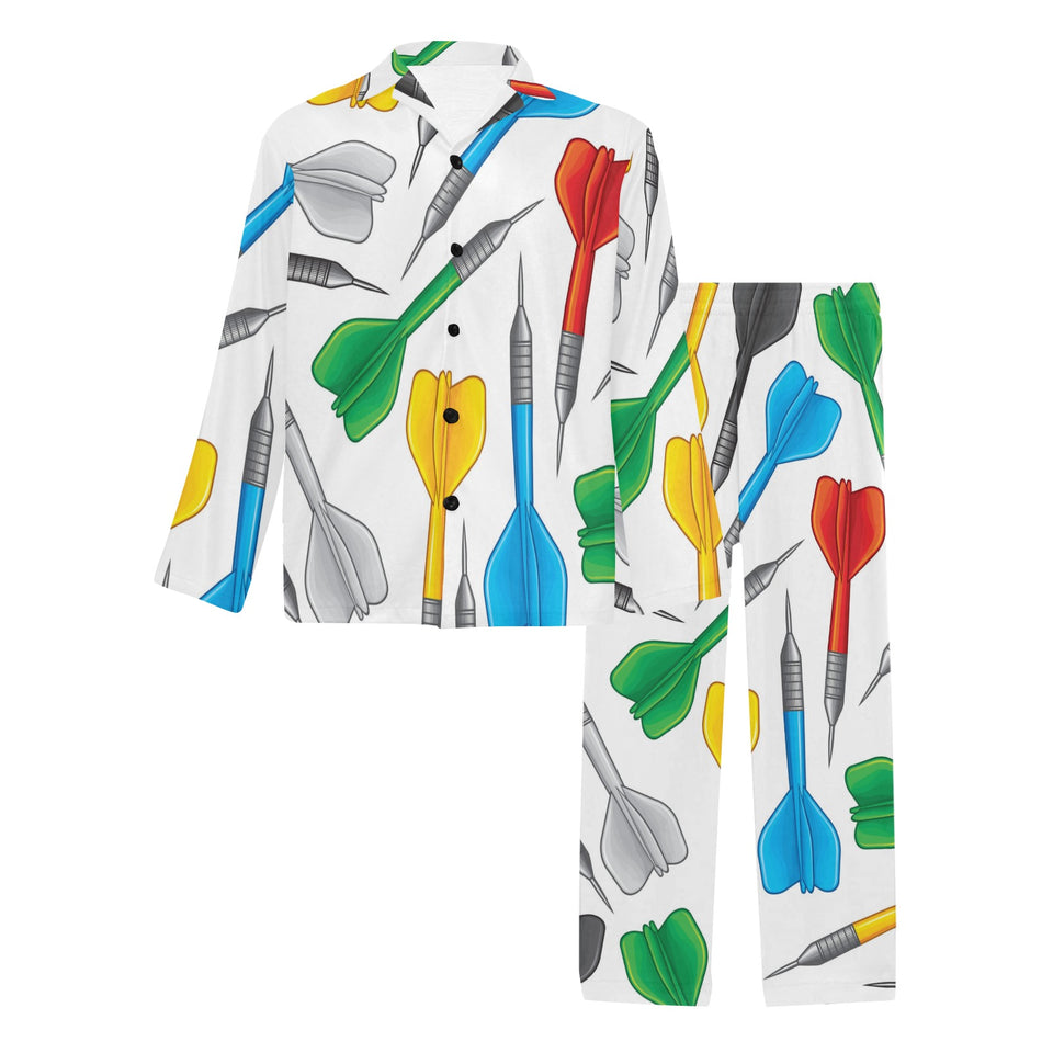 Darts Pattern Print Design 03 Men's Long Pajama Set