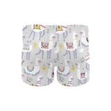 Cute Llama Alpaca pattern Men's Swimming Trunks