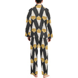 French fries dark background Men's Long Pajama Set