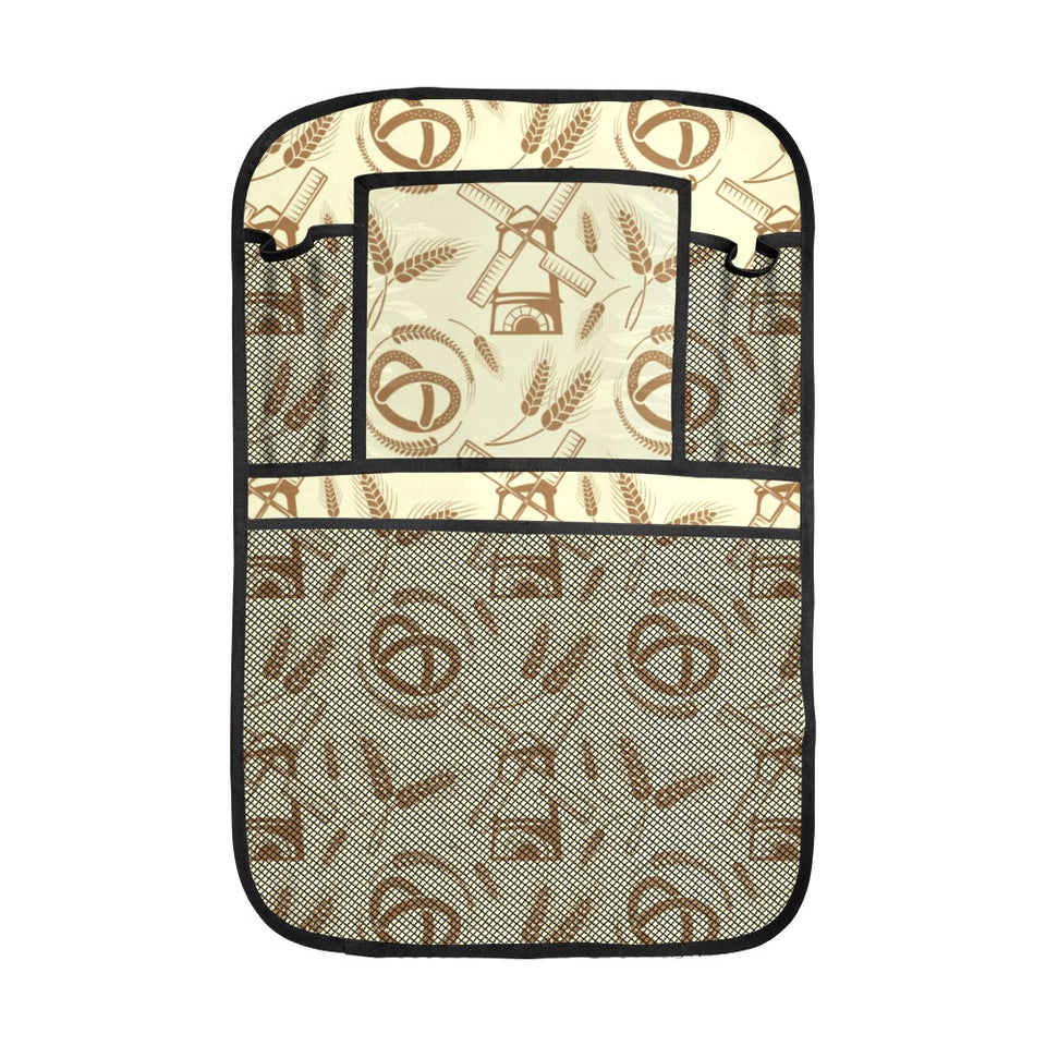 Windmill Wheat pattern Car Seat Back Organizer