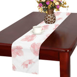 Pink sakura cherry blossom pattern Table Runner