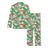 Coconut Pattern Print Design 01 Women's Long Pajama Set