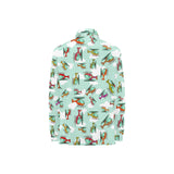 Helicopter design pattern Women's Long Sleeve Polo Shirt