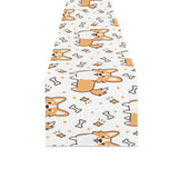Cute corgi heart star bone pattern Table Runner