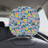 Colorful mushroom design pattern Car Headrest Cover