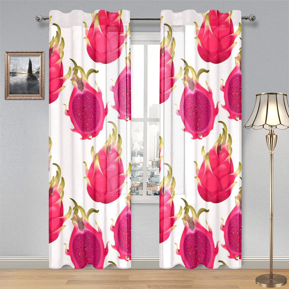 dragon fruits design pattern Gauze Curtain