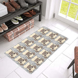 Happy pug pattern Doormat