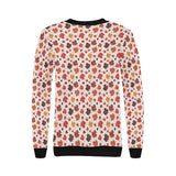 Colorful Maple Leaf pattern Women's Crew Neck Sweatshirt