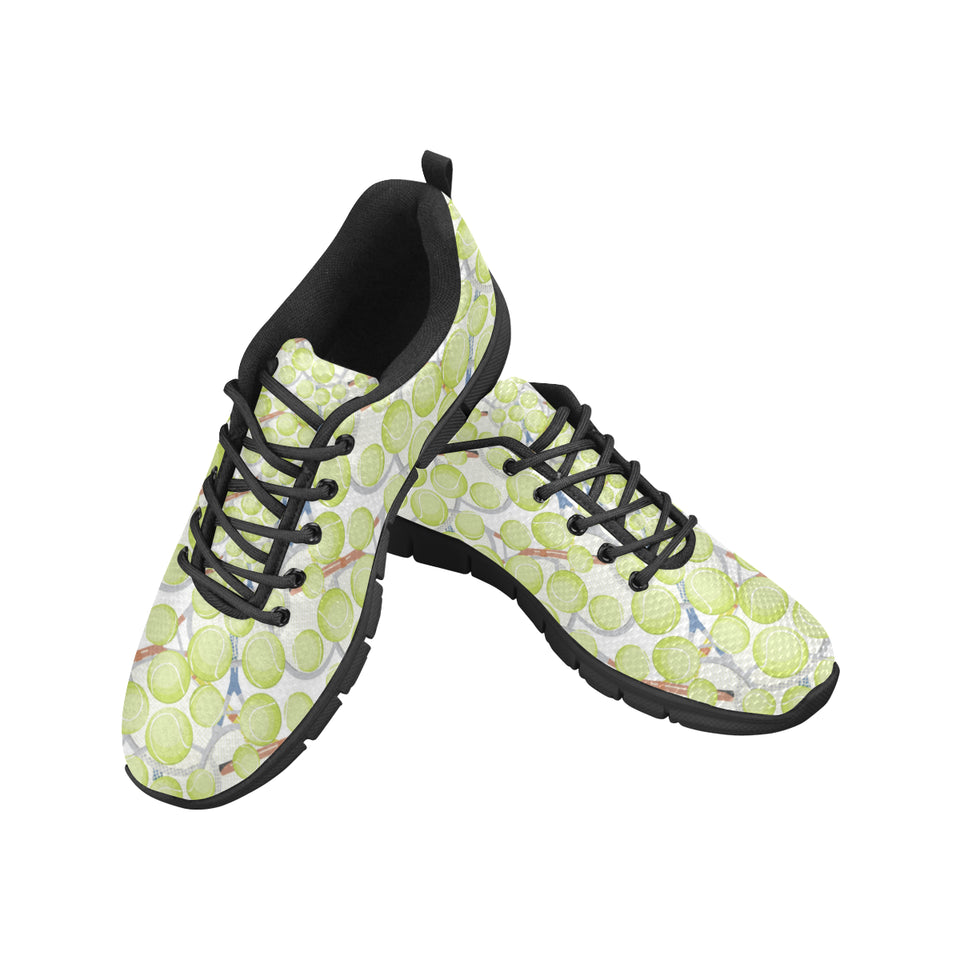 Tennis Pattern Print Design 01 Men's Breathable Sneakers ( Model 055)