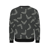 Hand drawn boomerang Australian aboriginal ornamen Men's Crew Neck Sweatshirt