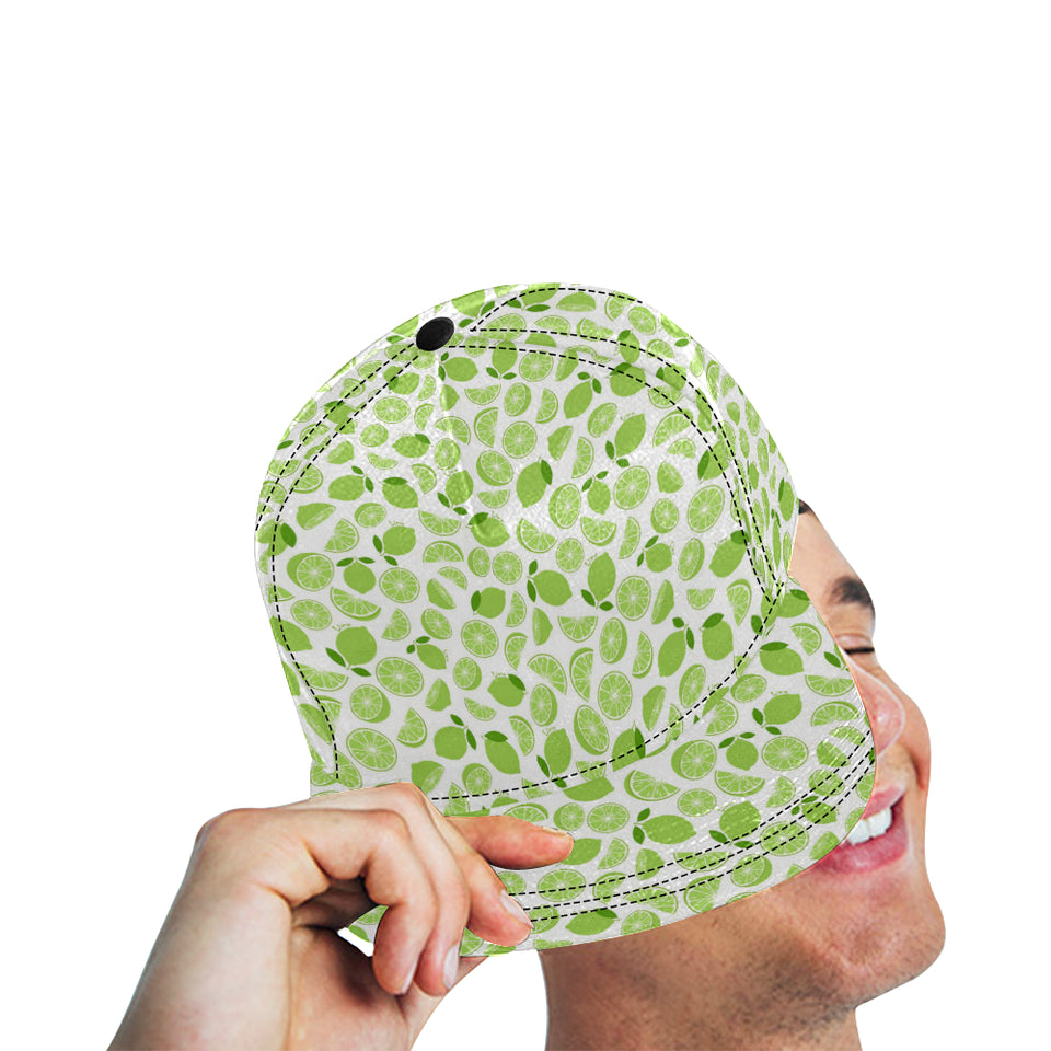 Lime design pattern All Over Print Snapback Cap
