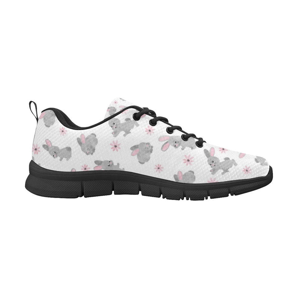 Watercolor cute rabbit pattern Women's Sneaker Shoes