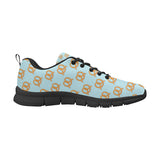 Pretzels Pattern Print Design 03 Men's Breathable Sneakers ( Model 055)