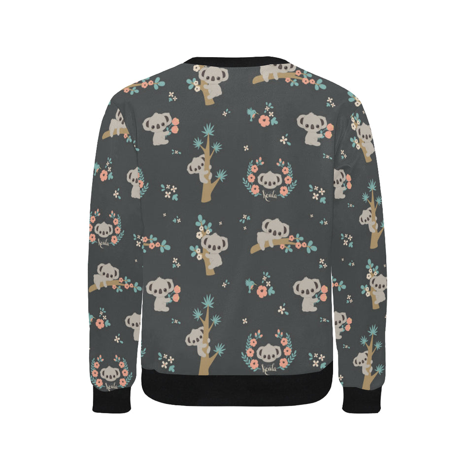 Cute koala pattern Men's Crew Neck Sweatshirt