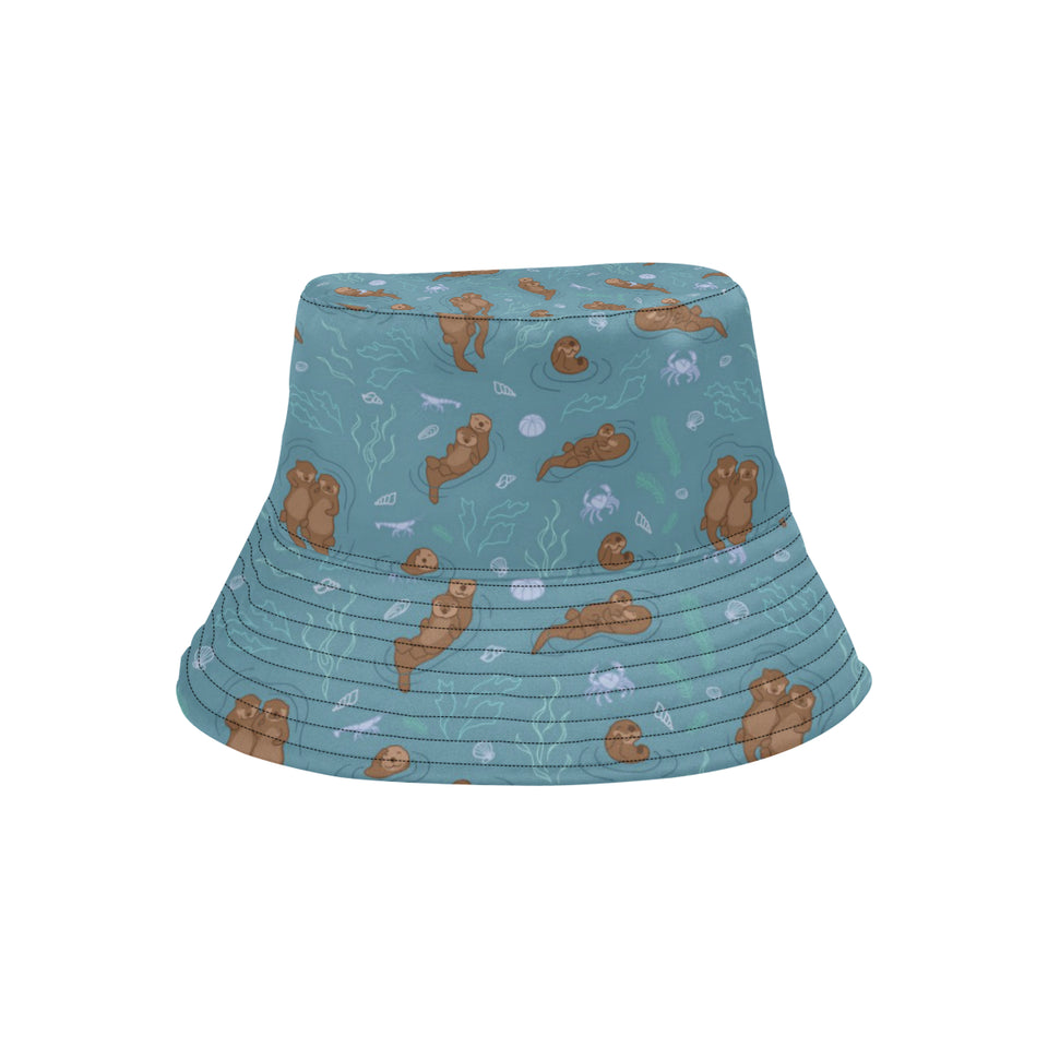 Sea otters pattern Unisex Bucket Hat