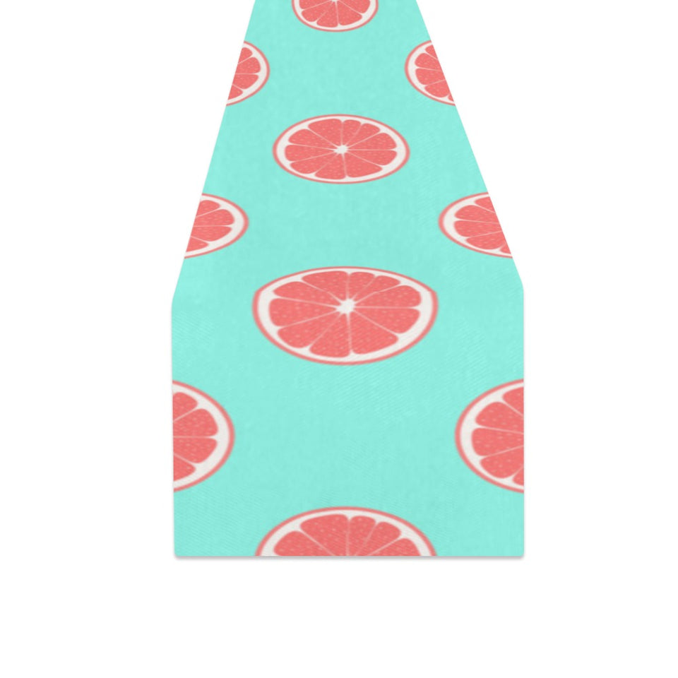 Grapefruit green background Table Runner