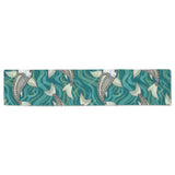 Koi Fish Carp Fish lotus pattern Table Runner