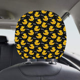 Duck Pattern Print Design 05 Car Headrest Cover