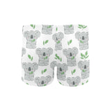 Hand drawn Koala leaves pattern Men's Swimming Trunks