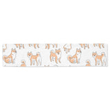 shiba inu dog pattern Table Runner
