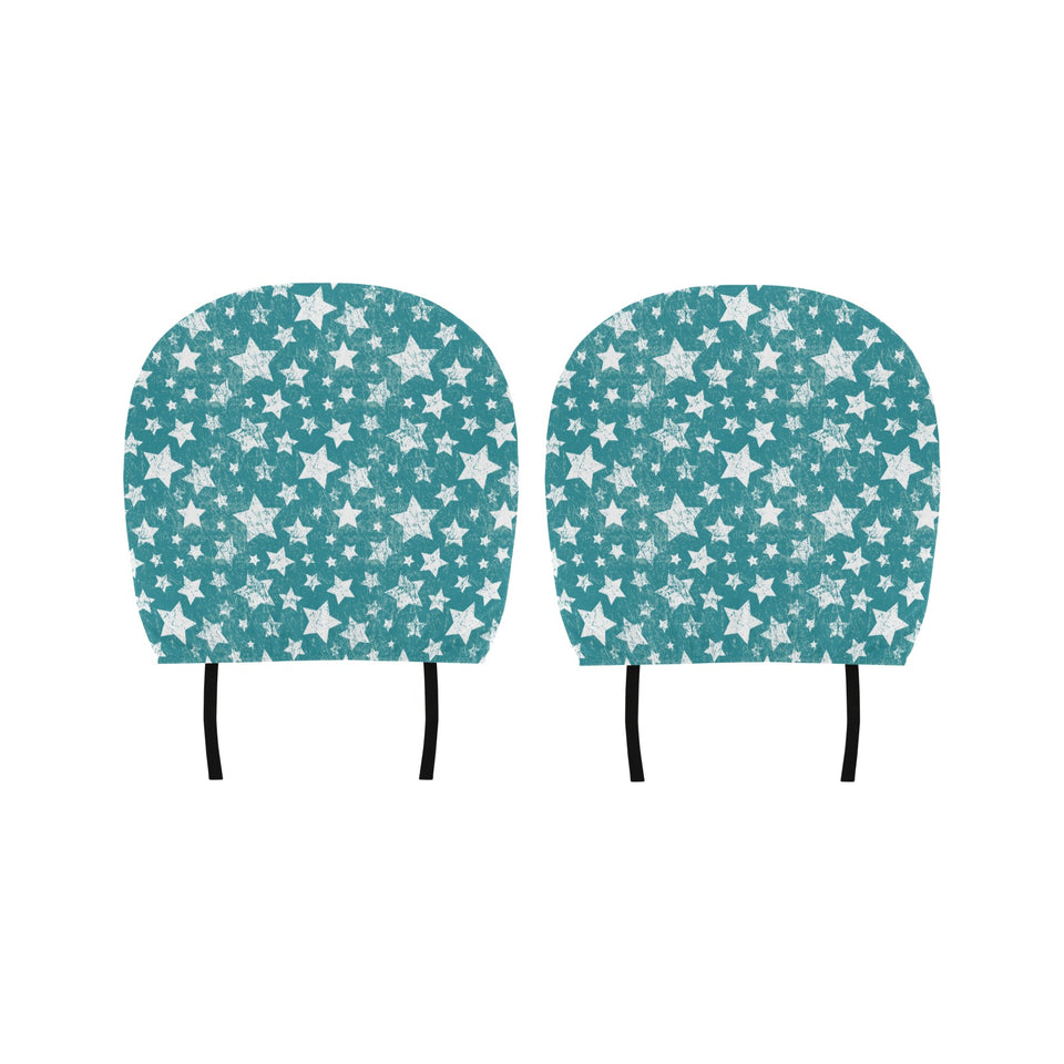 Vintage star pattern Car Headrest Cover