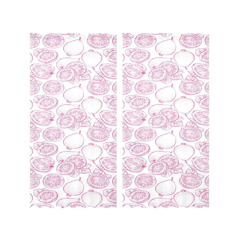 Sketch guava pattern Gauze Curtain
