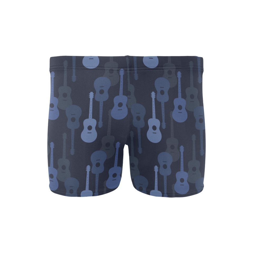 Blue Theme guitar pattern Men's Swimming Trunks