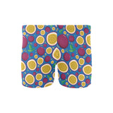 Passion fruit blue background Men's Swimming Trunks