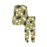 Eggplant Pattern Print Design 02 Kids' Boys' Girls' All Over Print Pajama Set