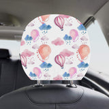 Watercolor air balloon cloud pattern Car Headrest Cover
