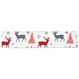 Deer tree snowflakes chrismas pattern Table Runner