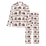 Camper Van Pattern Print Design 01 Men's Long Pajama Set