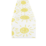 hand drawn sun pattern Table Runner