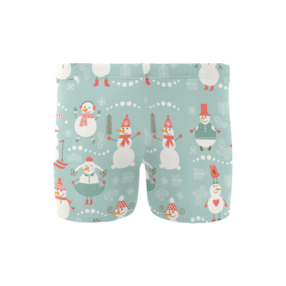 Cute snowman pattern Men's Swimming Trunks