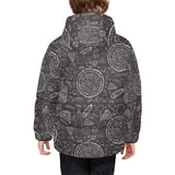 Pizza pattern Kids' Boys' Girls' Padded Hooded Jacket