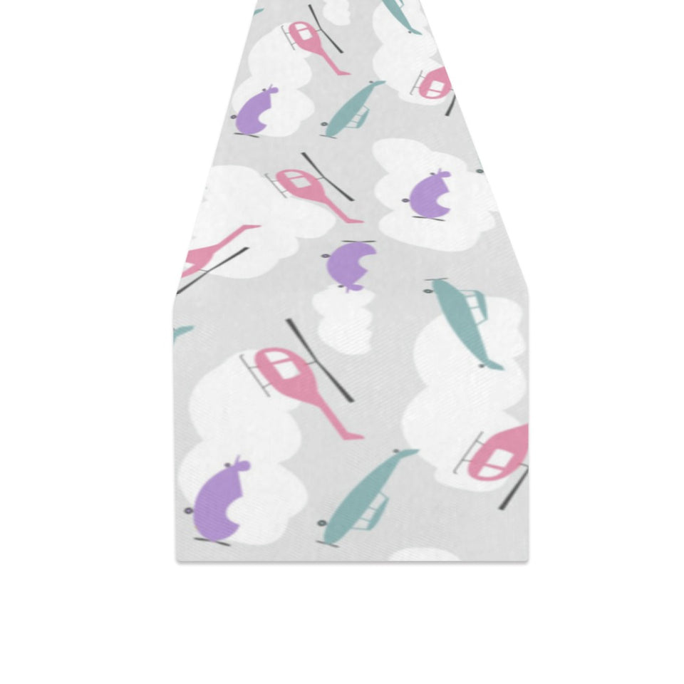 Helicopter plane pattern Table Runner