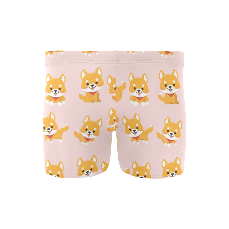 Cute shiba inu dog pattern Men's Swimming Trunks