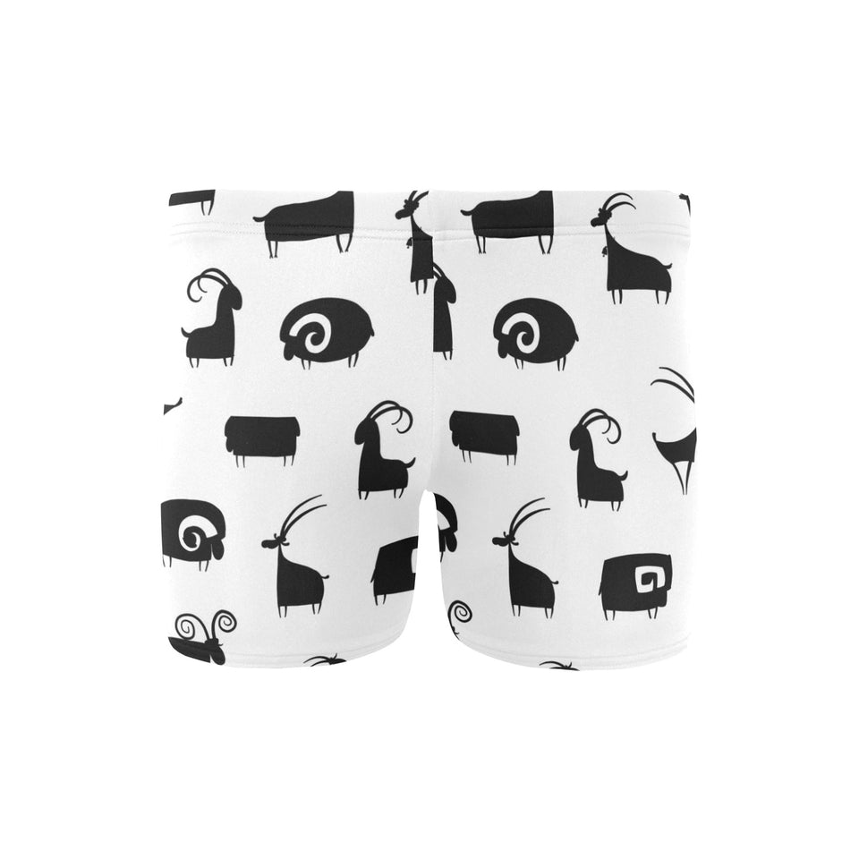 Goat ram pattern Men's Swimming Trunks