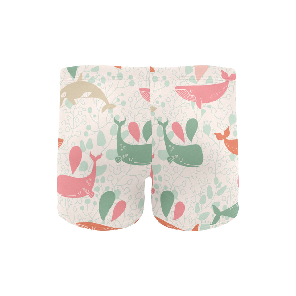 Cute whale pattern Men's Swimming Trunks